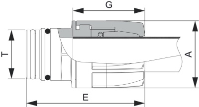 BOOM-END FITTING EASYFIT D.1inch T5M